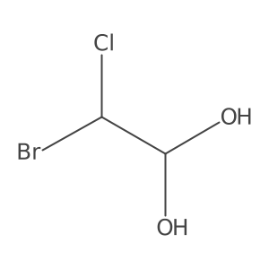 2-Bromo-2-chloroethane-1,1-diol Structure