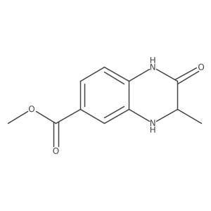 (S)-Methyl 3-methyl-2-oxo-1,2,3,4-tetrahydroquinoxaline-6-carboxylate Structure