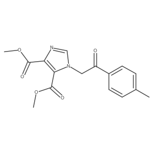 dimethyl 1-[2-(4-methylphenyl)-2-oxoethyl]-1H-imidazole-4,5-dicarboxylate Structure