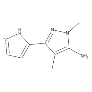 1,4-Dimethyl-1h,2'h-[3,3'-bipyrazol]-5-amine Structure