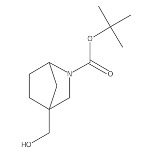 tert-Butyl (1R,4R)-4-(hydroxymethyl)-2-azabicyclo[2.2.1]heptane-2-carboxylate Structure