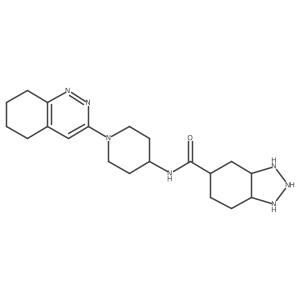 N-[1-(5,6,7,8-tetrahydrocinnolin-3-yl)piperidin-4-yl]-2,3,3a,4,5,6,7,7a-octahydro-1H-benzotriazole-5-carboxamide结构式