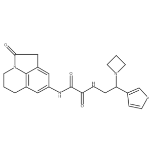 N1-(2-(azetidin-1-yl)-2-(thiophen-3-yl)ethyl)-N2-(2-oxo-2,4,5,6-tetrahydro-1H-pyrrolo[3,2,1-ij]quinolin-8-yl)oxalamide Structure
