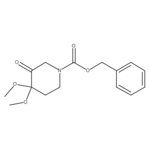 benzyl 4,4-dimethoxy-3-oxo-piperidine-1-carboxylate Structure