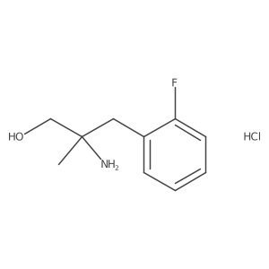 2-Amino-3-(2-fluorophenyl)-2-methylpropan-1-ol hydrochloride Structure