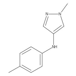 1-Methyl-N-(4-methylphenyl)-1H-pyrazol-4-amine结构式