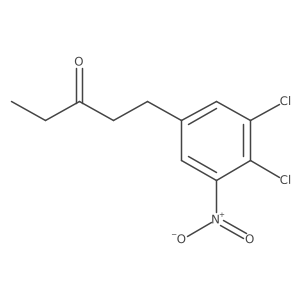 1-(3,4-Dichloro-5-nitrophenyl)-3-pentanone结构式