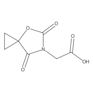 2-{5,7-Dioxo-4-oxa-6-azaspiro[2.4]heptan-6-yl}acetic acid结构式