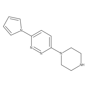 3-(piperazin-1-yl)-6-(1H-pyrrol-1-yl)pyridazine Structure