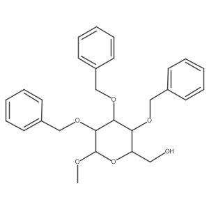 Methyl 2,3,4-tri-O-benzyl-D-glucopyranoside Structure