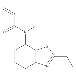 N-(2-Ethyl-4,5,6,7-tetrahydro-1,3-benzothiazol-7-yl)-N-methylprop-2-enamide Structure