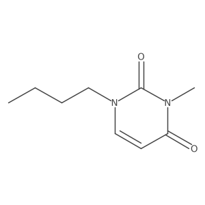 1-Butyl-3-methyl-1,2,3,4-tetrahydropyrimidine-2,4-dione结构式