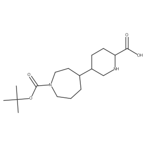 5-{1-[(Tert-butoxy)carbonyl]azepan-4-yl}piperidine-2-carboxylic acid Structure