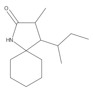 4-(Butan-2-yl)-3-methyl-1-azaspiro[4.5]decan-2-one结构式