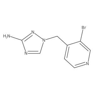 1-[(3-bromopyridin-4-yl)methyl]-1H-1,2,4-triazol-3-amine Structure