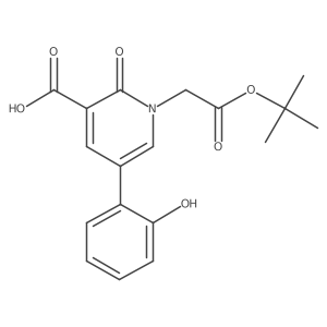 1-[2-(Tert-butoxy)-2-oxoethyl]-5-(2-hydroxyphenyl)-2-oxo-1,2-dihydropyridine-3-carboxylic acid Structure