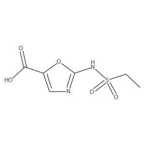 2-Ethanesulfonamido-1,3-oxazole-5-carboxylic acid Structure