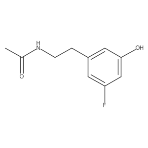 N-[2-(3-fluoro-5-hydroxyphenyl)ethyl]acetamide Structure