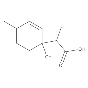 2-(1-Hydroxy-4-methylcyclohex-2-en-1-yl)propanoic acid结构式