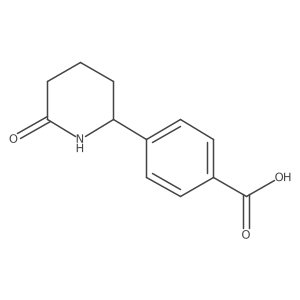 4-(6-Oxopiperidin-2-yl)benzoic acid结构式