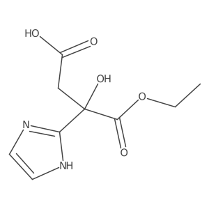 4-ethoxy-3-hydroxy-3-(1H-imidazol-2-yl)-4-oxobutanoic acid结构式