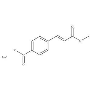 sodium 4-[(1E)-3-methoxy-3-oxoprop-1-en-1-yl]benzene-1-sulfinate Structure