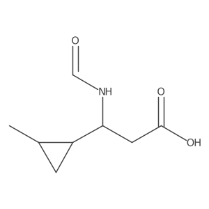 (3S)-3-formamido-3-(2-methylcyclopropyl)propanoic acid Structure