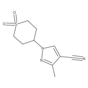 1-(1,1-dioxo-1lambda6-thian-4-yl)-3-methyl-1H-pyrazole-4-carbonitrile Structure