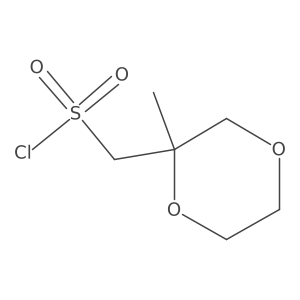 (2-Methyl-1,4-dioxan-2-yl)methanesulfonyl chloride结构式
