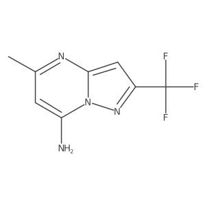 5-Methyl-2-(trifluoromethyl)pyrazolo[1,5-a]pyrimidin-7-amine结构式