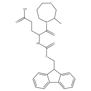 4-({[(9H-fluoren-9-yl)methoxy]carbonyl}amino)-5-(3-methyl-1,4-oxazepan-4-yl)-5-oxopentanoic acid Structure
