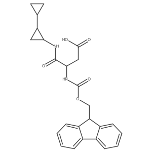 3-[(2-cyclopropylcyclopropyl)carbamoyl]-3-({[(9H-fluoren-9-yl)methoxy]carbonyl}amino)propanoic acid Structure