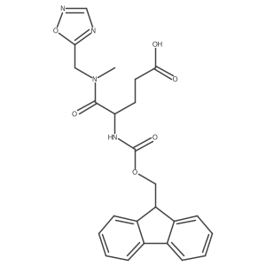 4-({[(9H-fluoren-9-yl)methoxy]carbonyl}amino)-4-{methyl[(1,2,4-oxadiazol-5-yl)methyl]carbamoyl}butanoic acid结构式