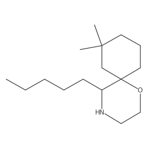 8,8-Dimethyl-5-pentyl-1-oxa-4-azaspiro[5.5]undecane结构式
