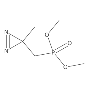 dimethyl [(3-methyl-3H-diazirin-3-yl)methyl]phosphonate结构式