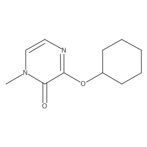 3-(Cyclohexyloxy)-1-methyl-1,2-dihydropyrazin-2-one Structure