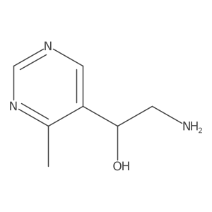 (1R)-2-amino-1-(4-methylpyrimidin-5-yl)ethan-1-ol Structure
