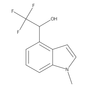 (1S)-2,2,2-trifluoro-1-(1-methyl-1H-indol-4-yl)ethan-1-ol Structure