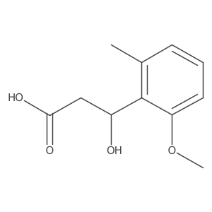 (3S)-3-hydroxy-3-(2-methoxy-6-methylphenyl)propanoic acid Structure