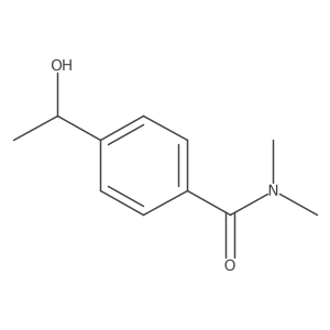 4-[(1S)-1-hydroxyethyl]-N,N-dimethylbenzamide结构式