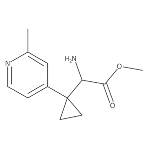 Methyl 2-amino-2-[1-(2-methylpyridin-4-yl)cyclopropyl]acetate Structure