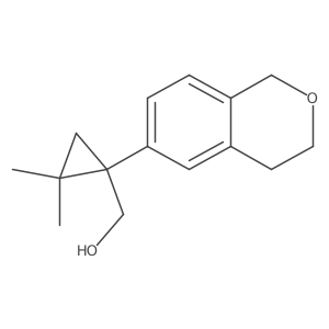 [1-(3,4-dihydro-1H-2-benzopyran-6-yl)-2,2-dimethylcyclopropyl]methanol结构式