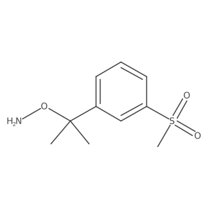 O-[2-(3-methanesulfonylphenyl)propan-2-yl]hydroxylamine Structure