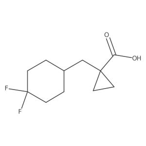 1-[(4,4-Difluorocyclohexyl)methyl]cyclopropane-1-carboxylic acid Structure