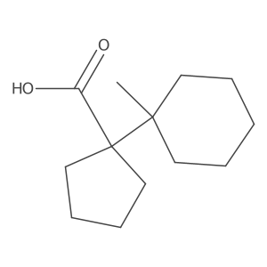 1-(1-Methylcyclohexyl)cyclopentane-1-carboxylic acid结构式