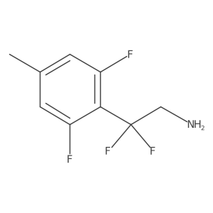 2-(2,6-Difluoro-4-methylphenyl)-2,2-difluoroethan-1-amine Structure