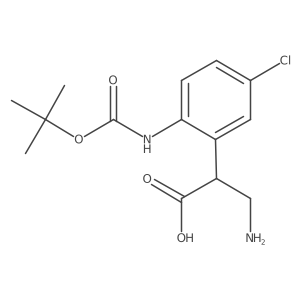 3-Amino-2-(2-{[(tert-butoxy)carbonyl]amino}-5-chlorophenyl)propanoic acid Structure