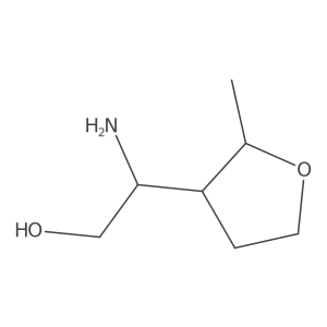 2-Amino-2-(2-methyloxolan-3-yl)ethan-1-ol Structure