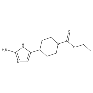 ethyl 4-(2-amino-1H-imidazol-5-yl)piperidine-1-carboxylate Structure