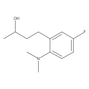 4-[2-(dimethylamino)-5-fluoro-phenyl]butan-2-ol Structure